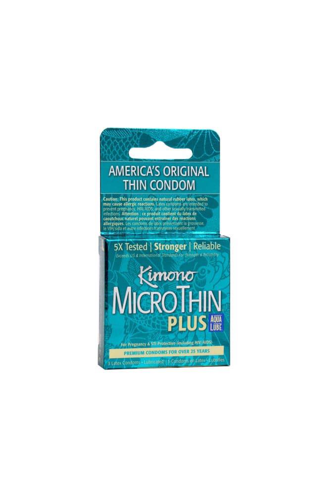 ** Kimono MicroThin Plus Aqua Lube Condom - Image 3