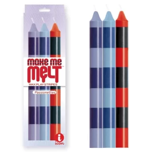 Icon Make Me Melt Drip Candles Stripes