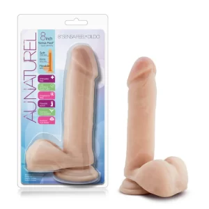 Au Naturel®8" Sensa Feel Dildo Beige
