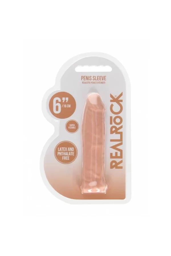 RealRock Penis Sleeve 6" Flesh
