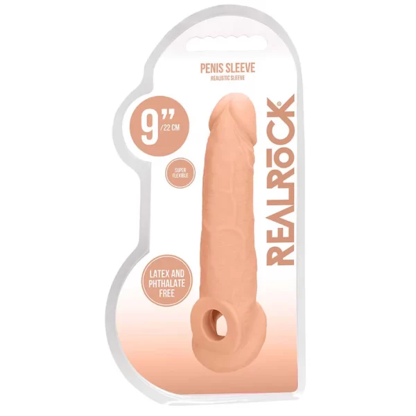 RealRock Penis Sleeve 9" Flesh