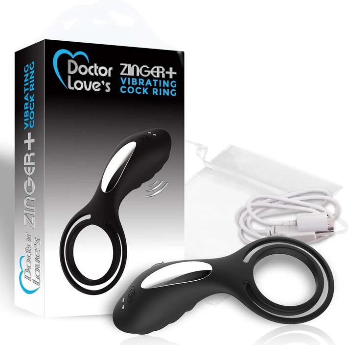 Doctor Love Zinger Vibrating Ring Black