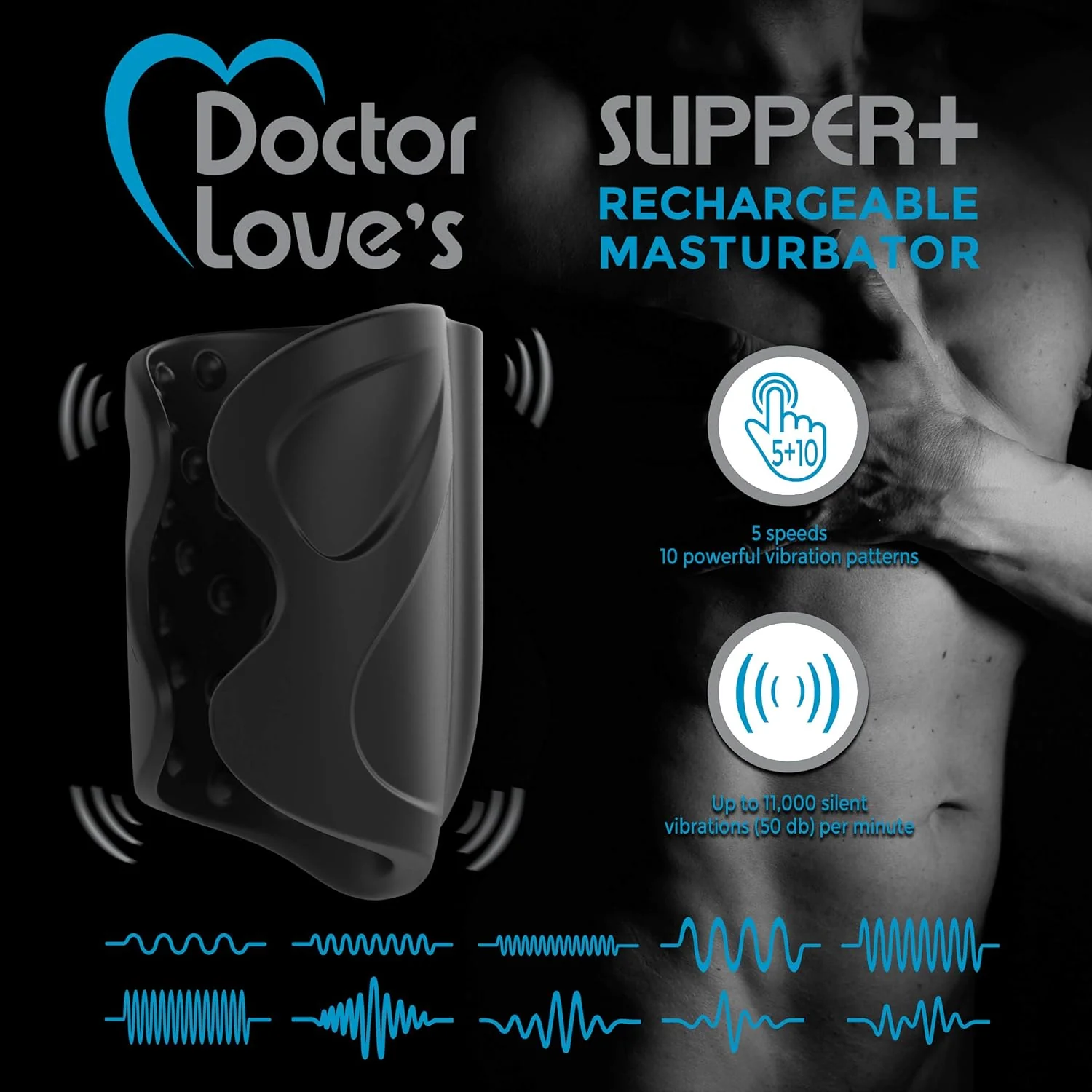 Doctor Love Slipper+ Rechargeable Masturbator - Image 4