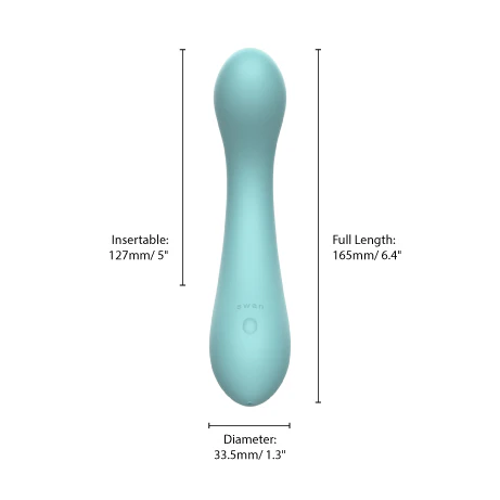 Swan® Wand Curve Vibrating Teal - Image 6