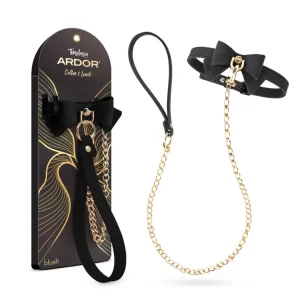 Temptasia® Ardor® Collar & Leash Black Bow