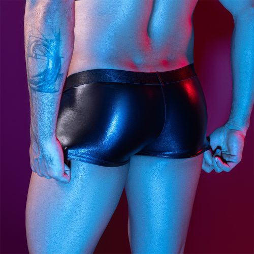 JSY – Boxer Wetlook Thick Band Black - Image 4