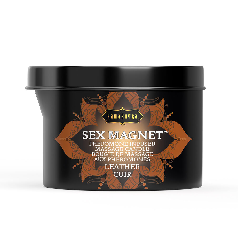 SEX MAGNET™ Pheremone Massage Candle Leather - Image 2