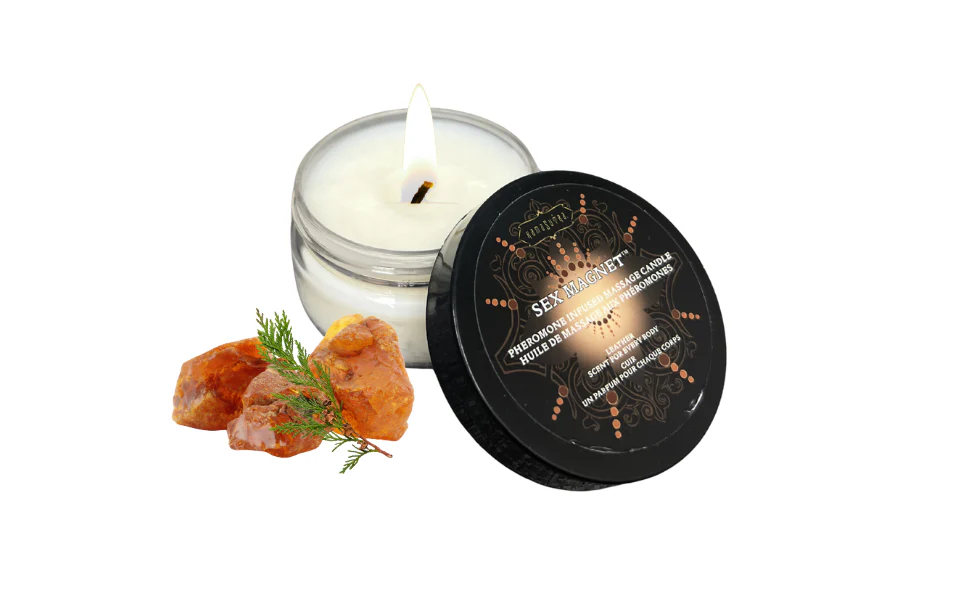 SEX MAGNET™ Pheremone Massage Candle Leather