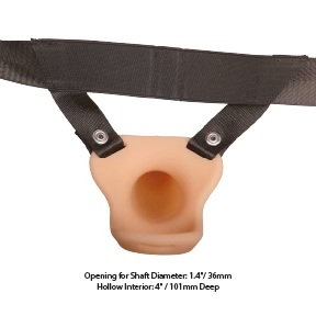 Addiction 7” Silicone Hollow Dong Strap-On - Image 8
