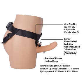 Addiction 7” Silicone Hollow Dong Strap-On - Image 7