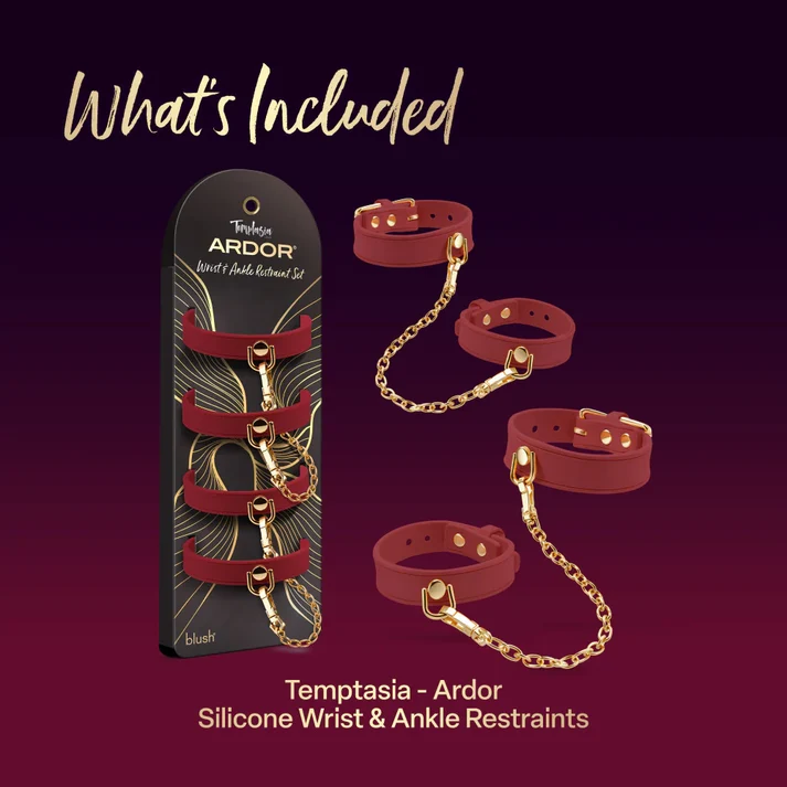 Temptasia® Ardor® Restraints - Red - Image 2