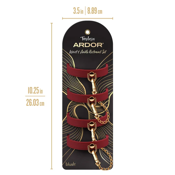 Temptasia® Ardor® Restraints - Red