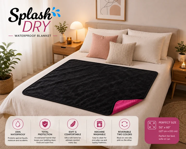 Splash Dry Waterproof Blanket - Image 2